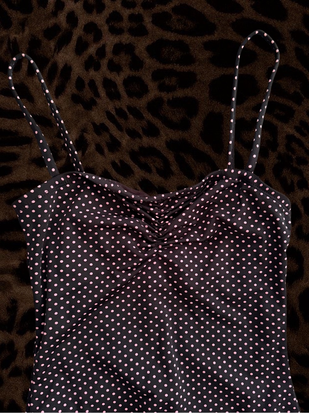 Speedo Pink + Black One-Piece Swimsuit - Picture 2 of 4
